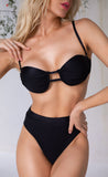 Biquíni Elegance Preto Hot Pants